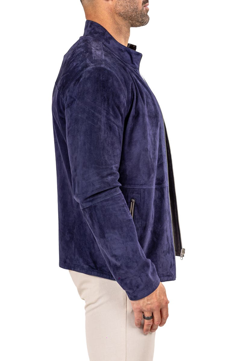 Maceoo Suede Jacket, Alternate, color, Blue