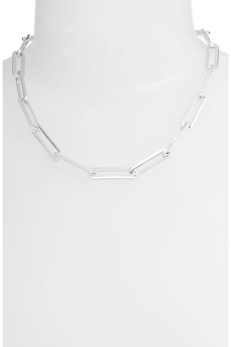 Stevie Chain Necklace, Alternate, color, HIGH POLISH SILVER