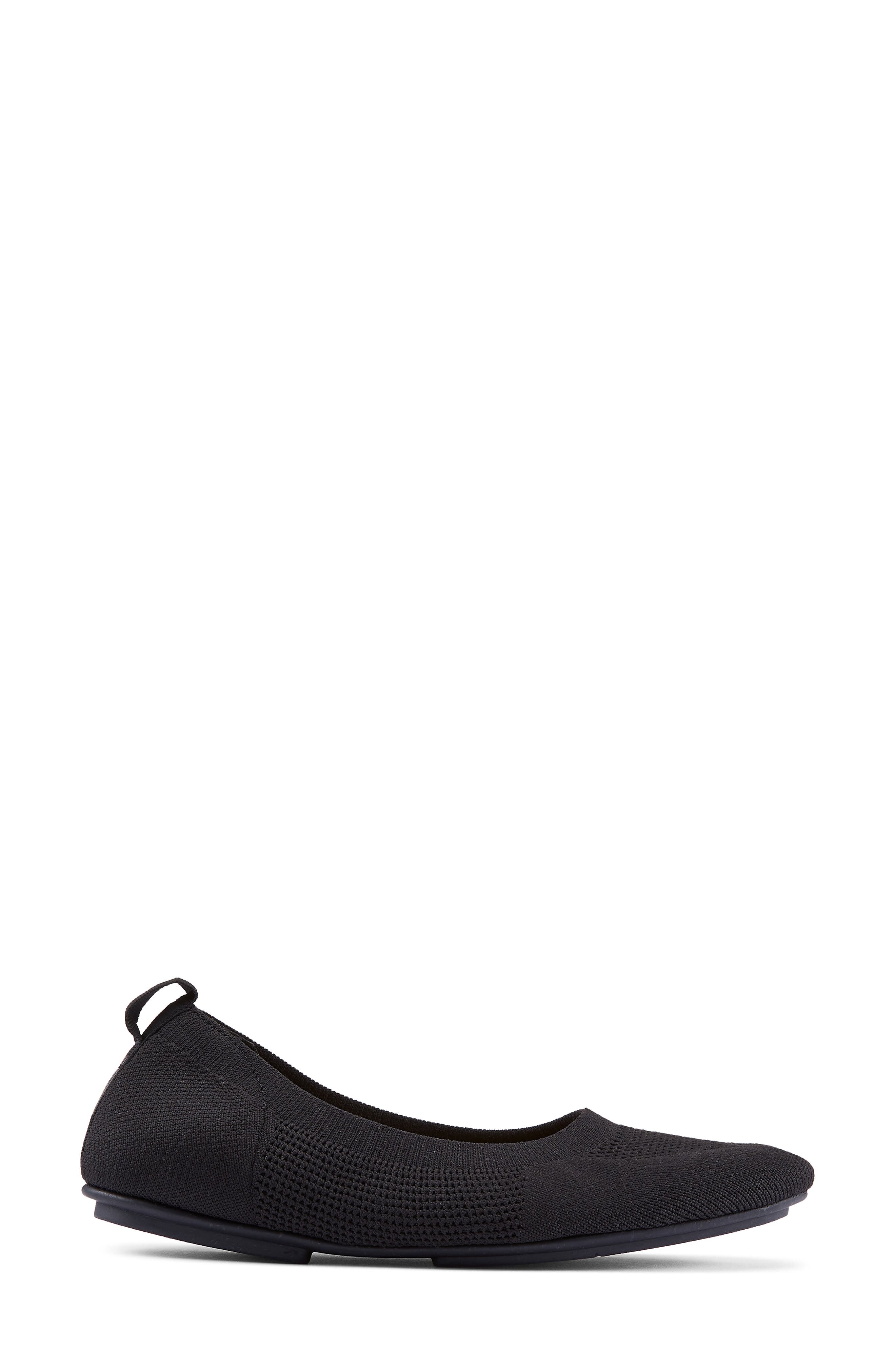 FitFlop Allegro Knit Ballet Flat, Alternate, color, All Black