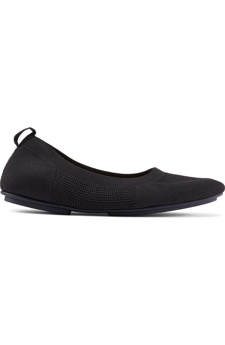 FitFlop Allegro Knit Ballet Flat, Alternate, color, All Black
