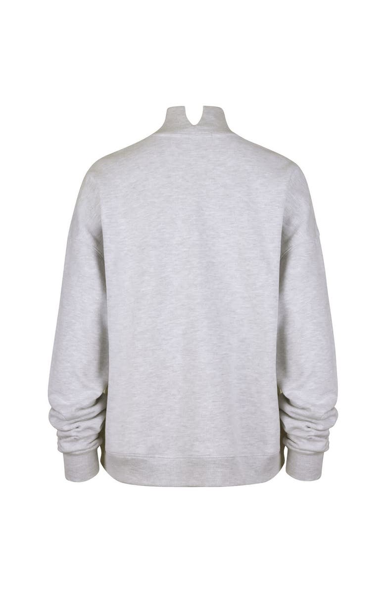 '47 Women's '47 Heather Gray Cleveland Browns Vantage Mock Neck Pullover Sweatshirt, Alternate, color, Heather Gray