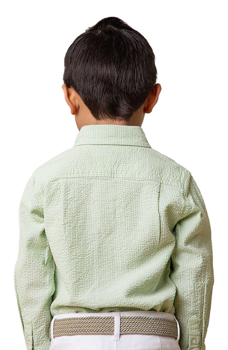 Hope & Henry Boys' Organic Seersucker Shirt, Kids, Alternate, color,
