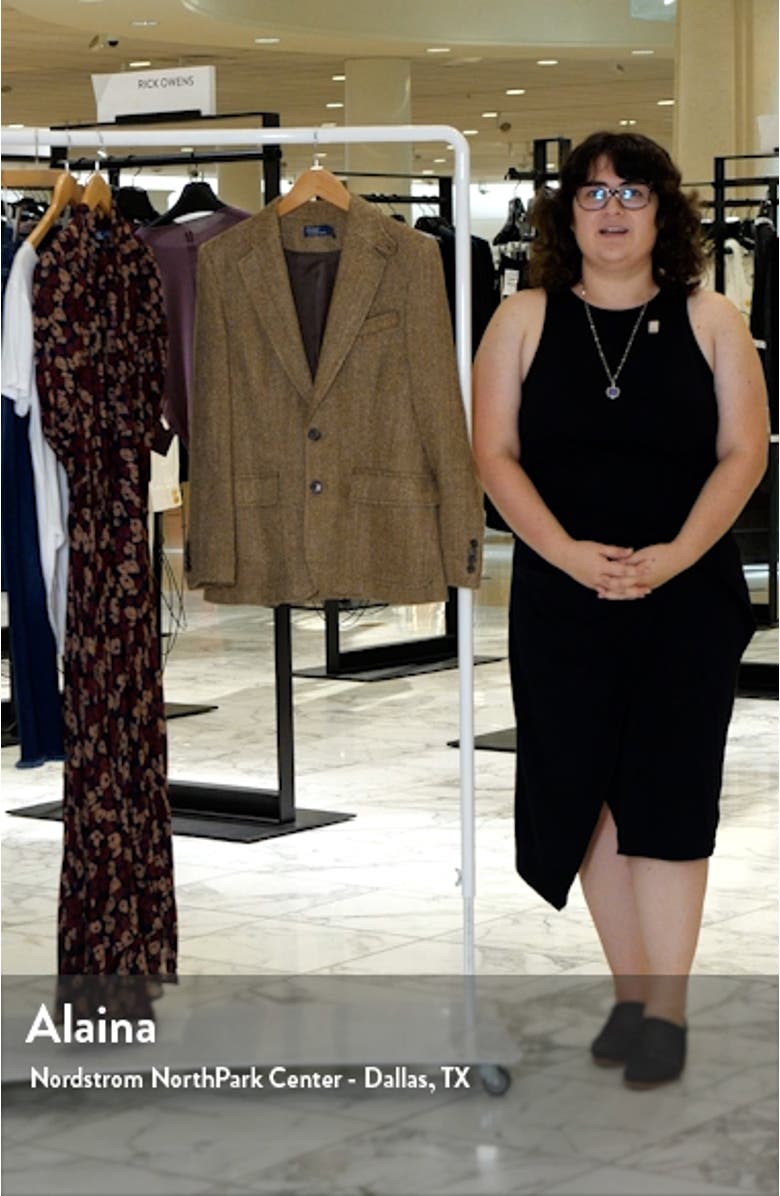 Linen, Silk & Wool Herringbone Sport Coat, sales video thumbnail