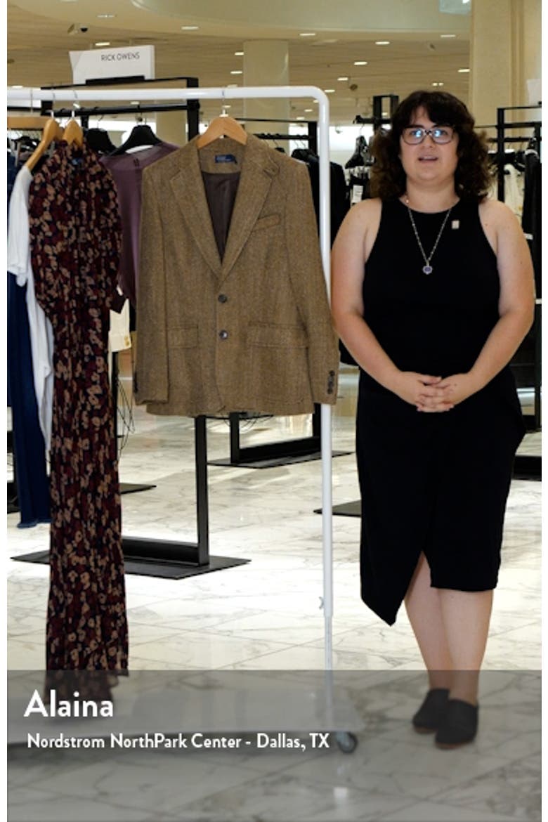 Linen, Silk & Wool Herringbone Sport Coat video