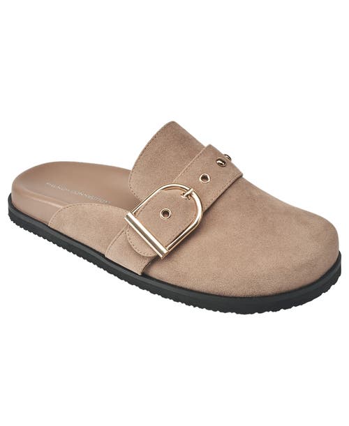 French Connection Women's Reina Buckle Strap Clogs In Taupe
