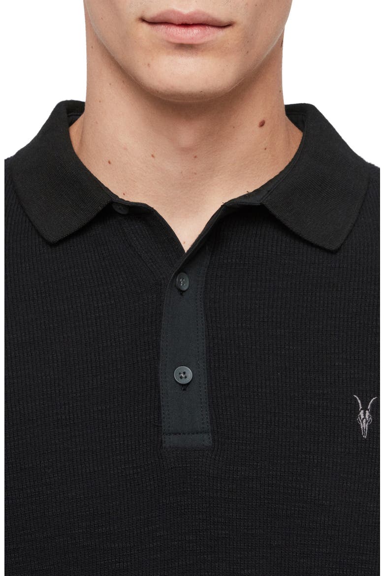 Muse Long Sleeve Thermal Henley, Alternate, color, BLACK