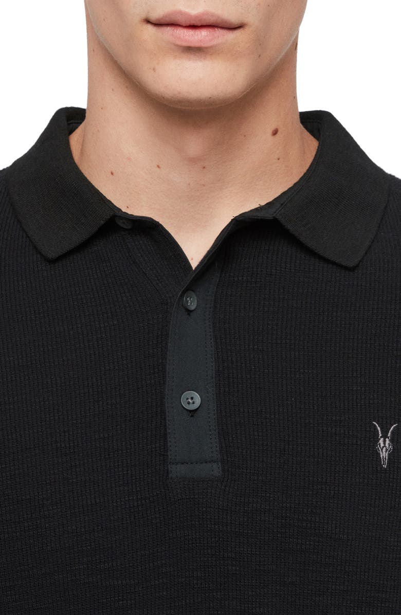 AllSaints Muse Long Sleeve Thermal Henley, Alternate, color,