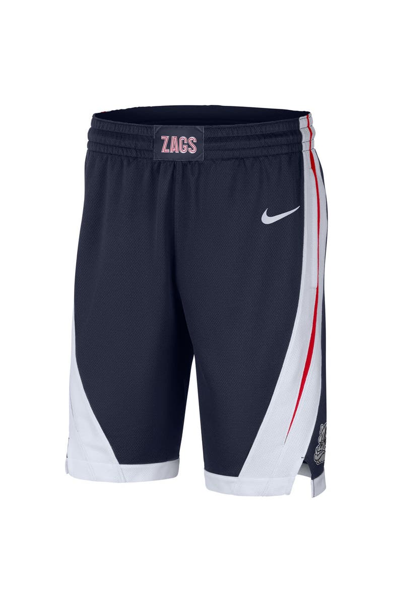 Nike Men's Nike Navy Gonzaga Bulldogs Replica Performance Basketball Shorts, Alternate, color, 