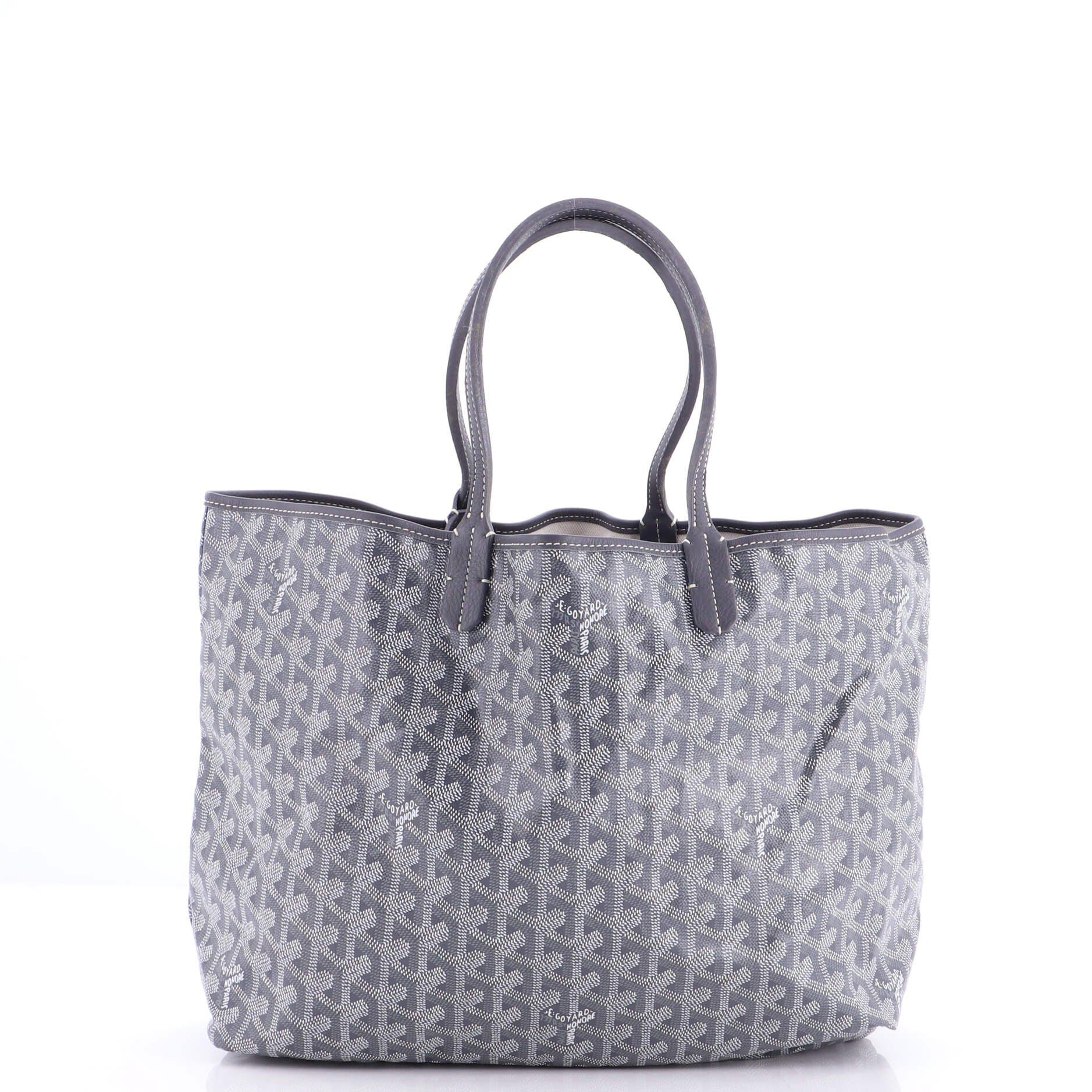 Pre-Owned Goyard Saint Louis Tote Coated Canvas PM, Alternate, color, Gray