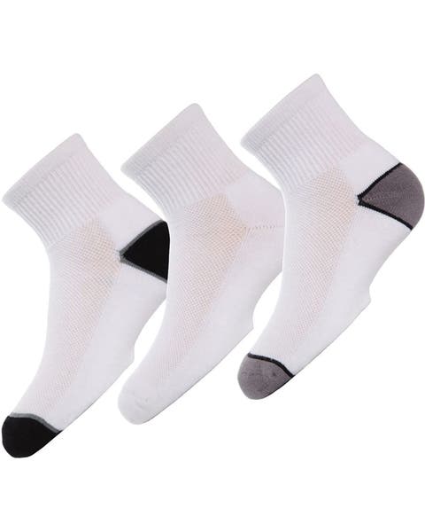 Quarter-Crew Kids Sport Socks 3-Pack