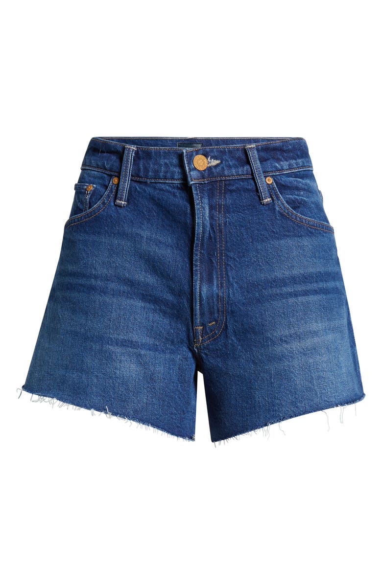 MOTHER The Dodger Frayed Cutoff Denim Shorts, Alternate, color, Bunny Hop