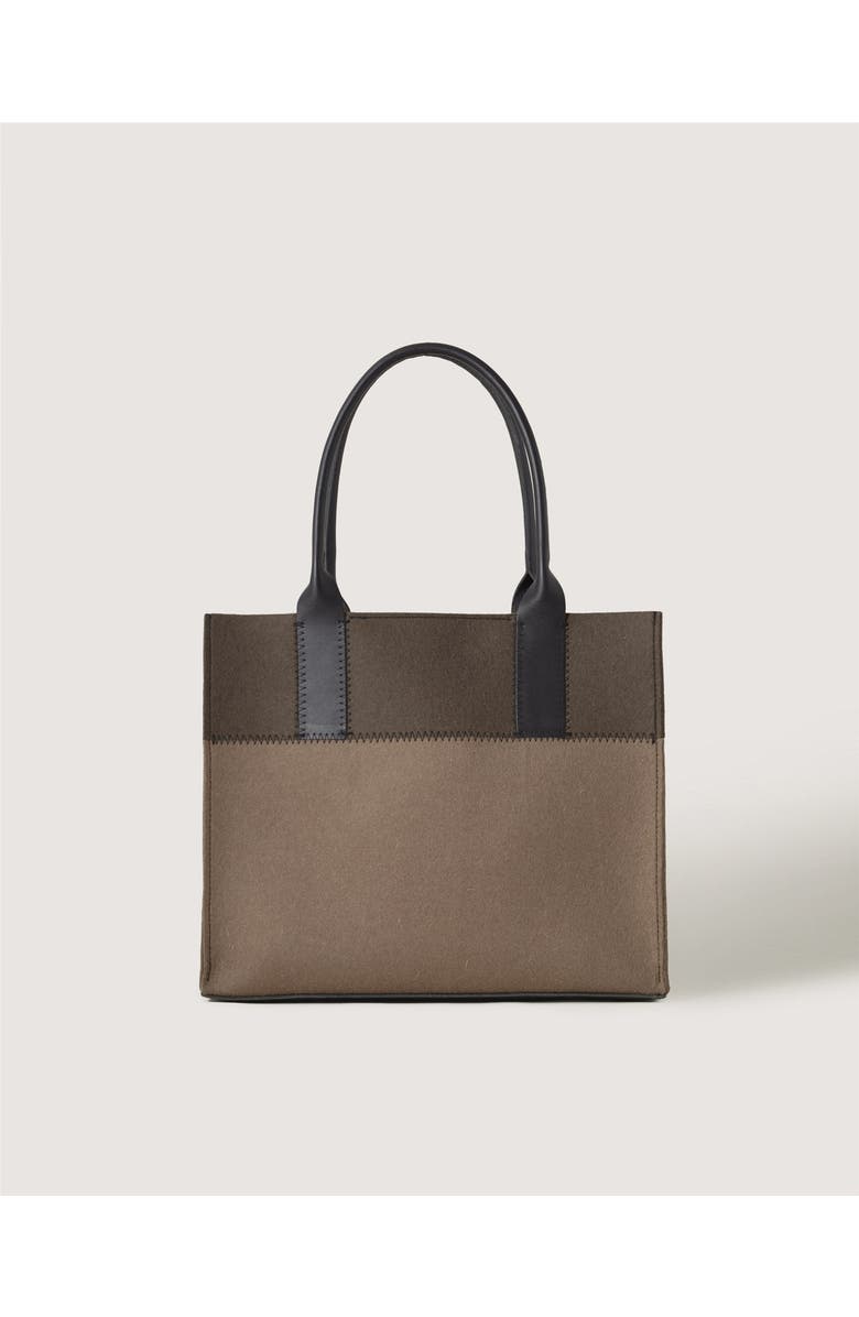 Graf Lantz Jaunt Merino Wool Midi Tote, Main, color, Cumin & Tobacco