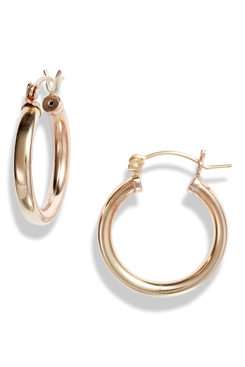 Muse 14K-Gold Fill Large Hoop Earrings, Main, color, GOLD
