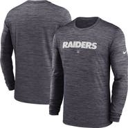 Nike Men's Nike Black Las Vegas Raiders Sideline Team Velocity Performance Long Sleeve T-Shirt