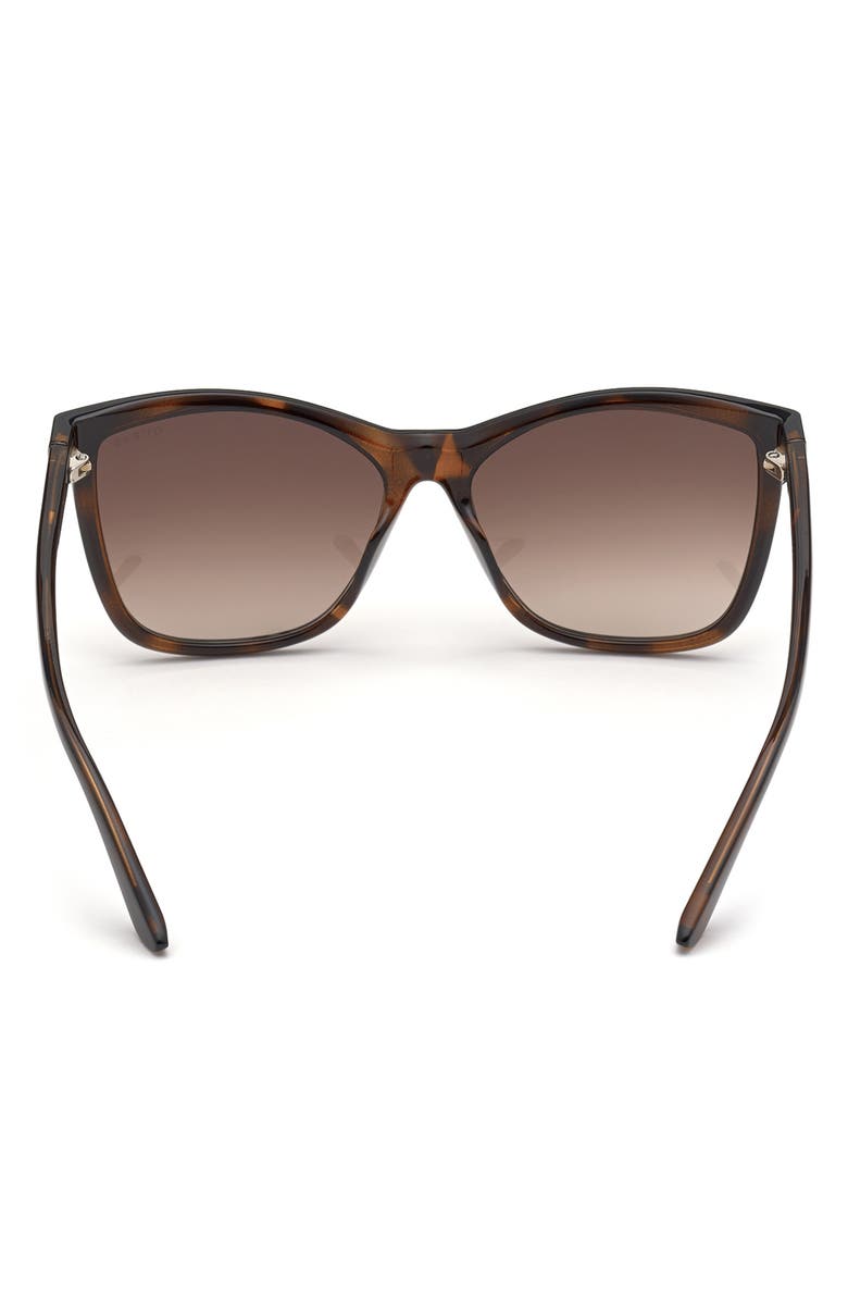 GUESS Square Sunglasses, Alternate, color, Dark Havana / Gradient Brown
