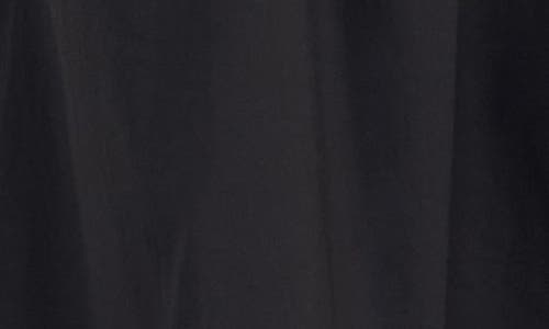 Donna Morgan Wavy Piping Stretch Cotton Midi Sundress In Black