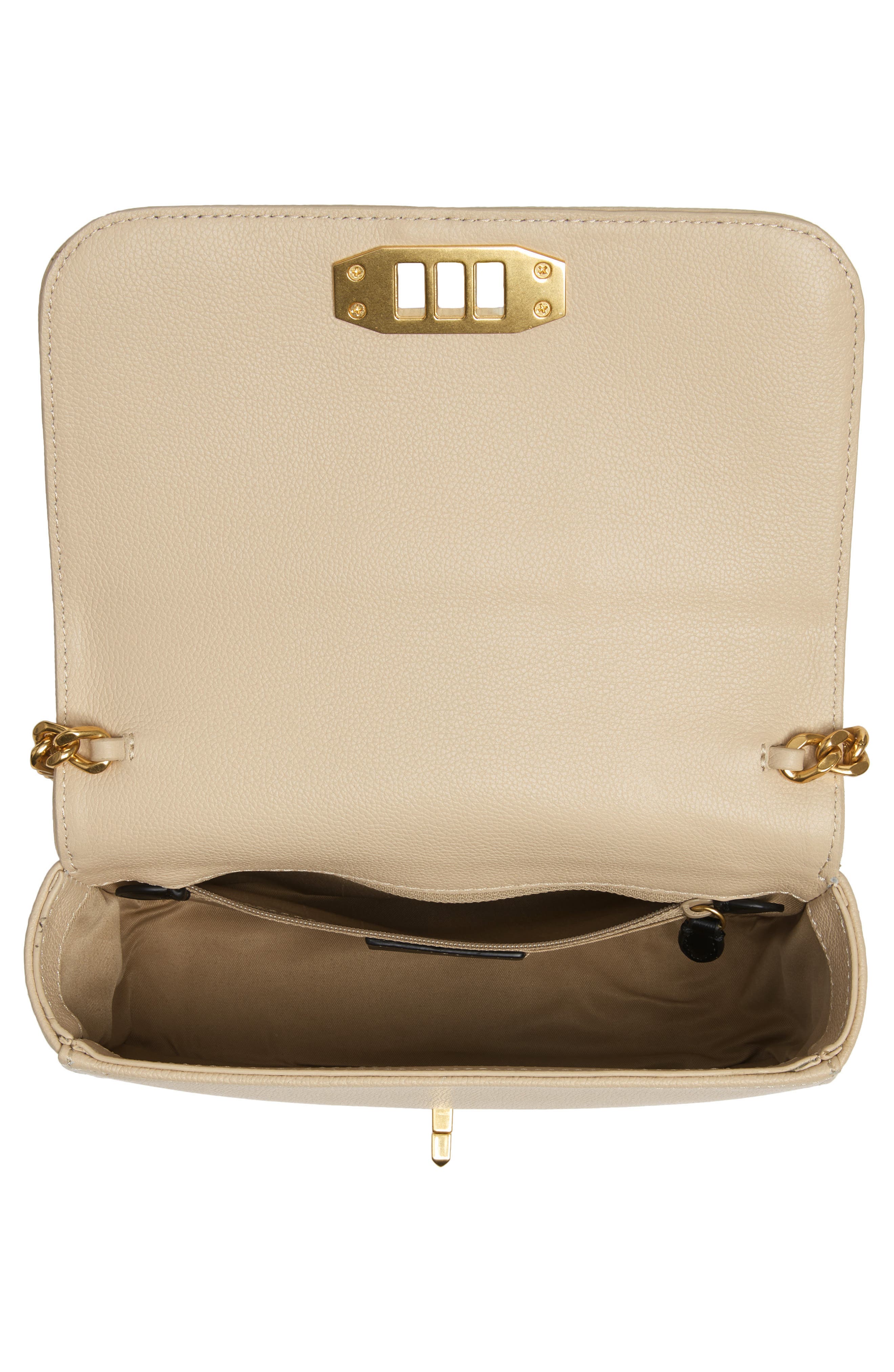 Rebecca Minkoff Amour Leather Crossbody Bag, Alternate, color, Latte