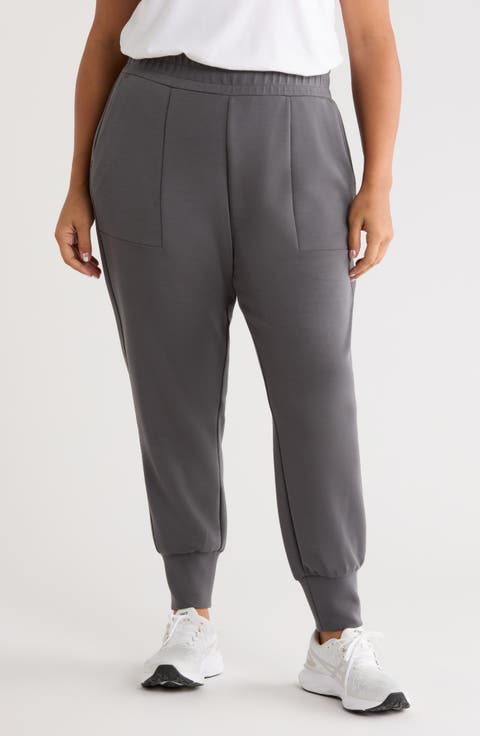 Ultrasoft High Waist Knit Joggers (Plus)