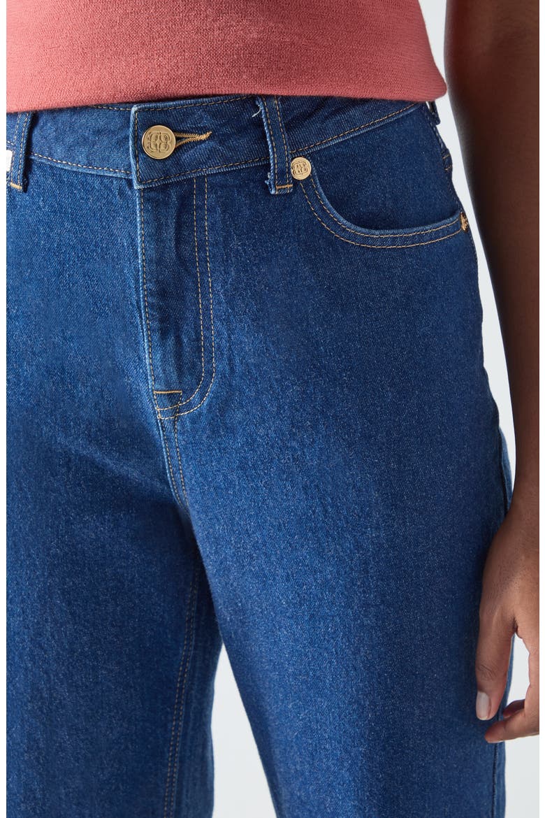 Willow Wide Leg Ankle Jeans, Alternate, color, INDIGO