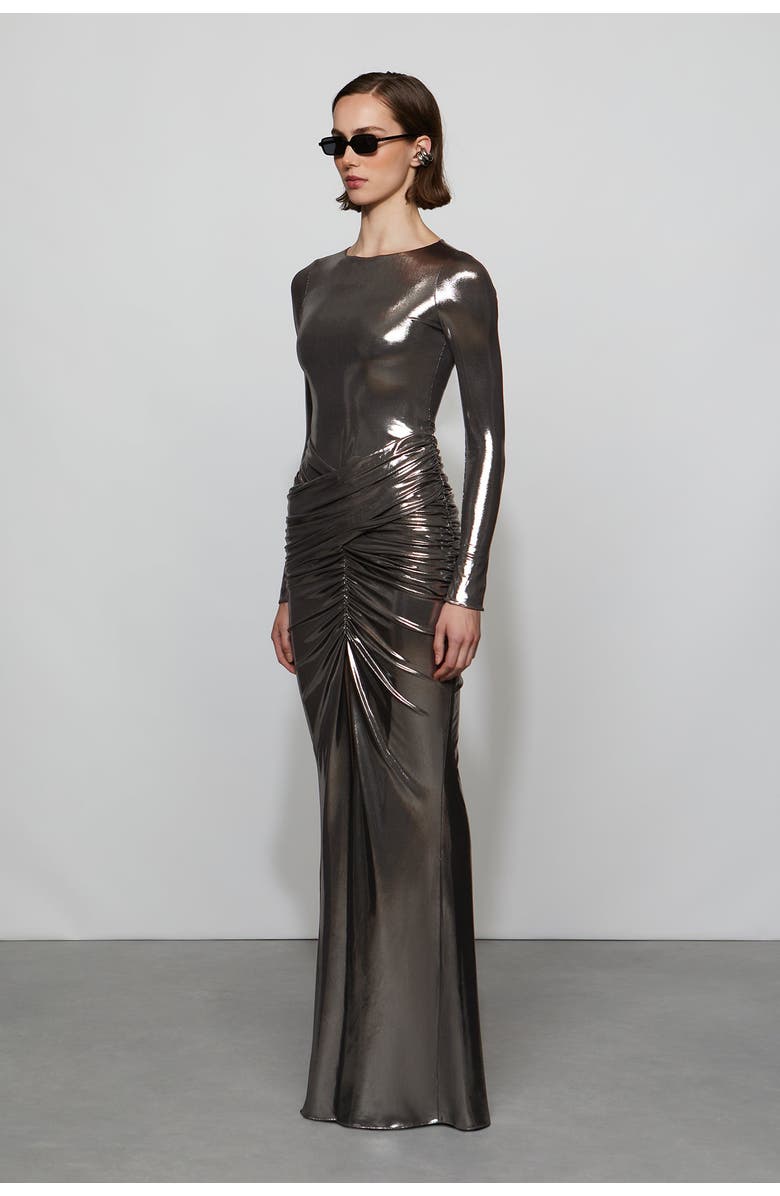 Et Ochs Stella Gown, Alternate, color, Gunmetal