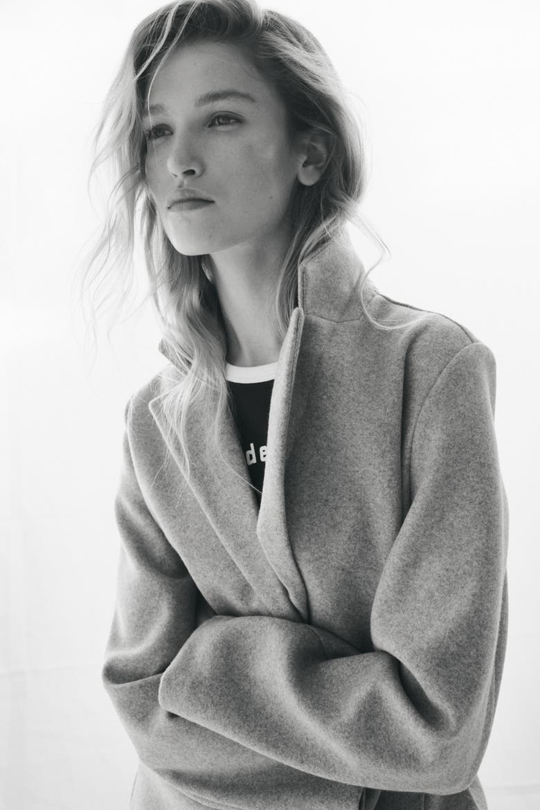 Single-Breasted Coat, Alternate, color, Light taupe