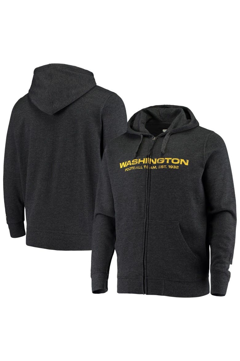 Men's G-III Sports by Carl Banks Heathered Charcoal Washington Football Team Perfect Season Full-Zip Hoodie, Alternate, color, Charcoal