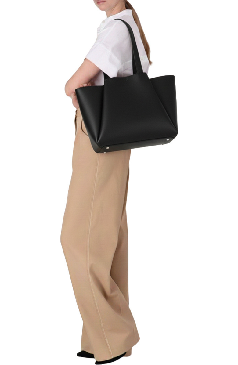 KAAI Midi Pyramid Tote Bag, Alternate, color, Black