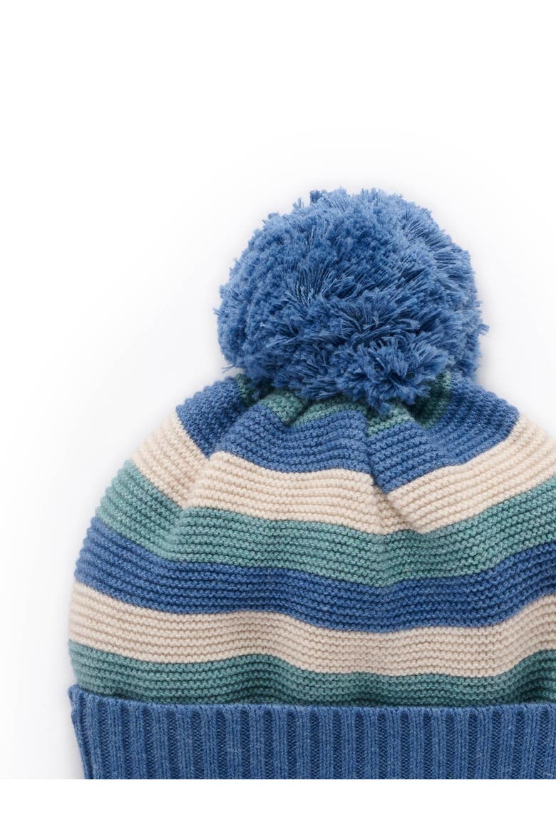 Striped Beanie, Alternate, color, Duck Egg Stripe