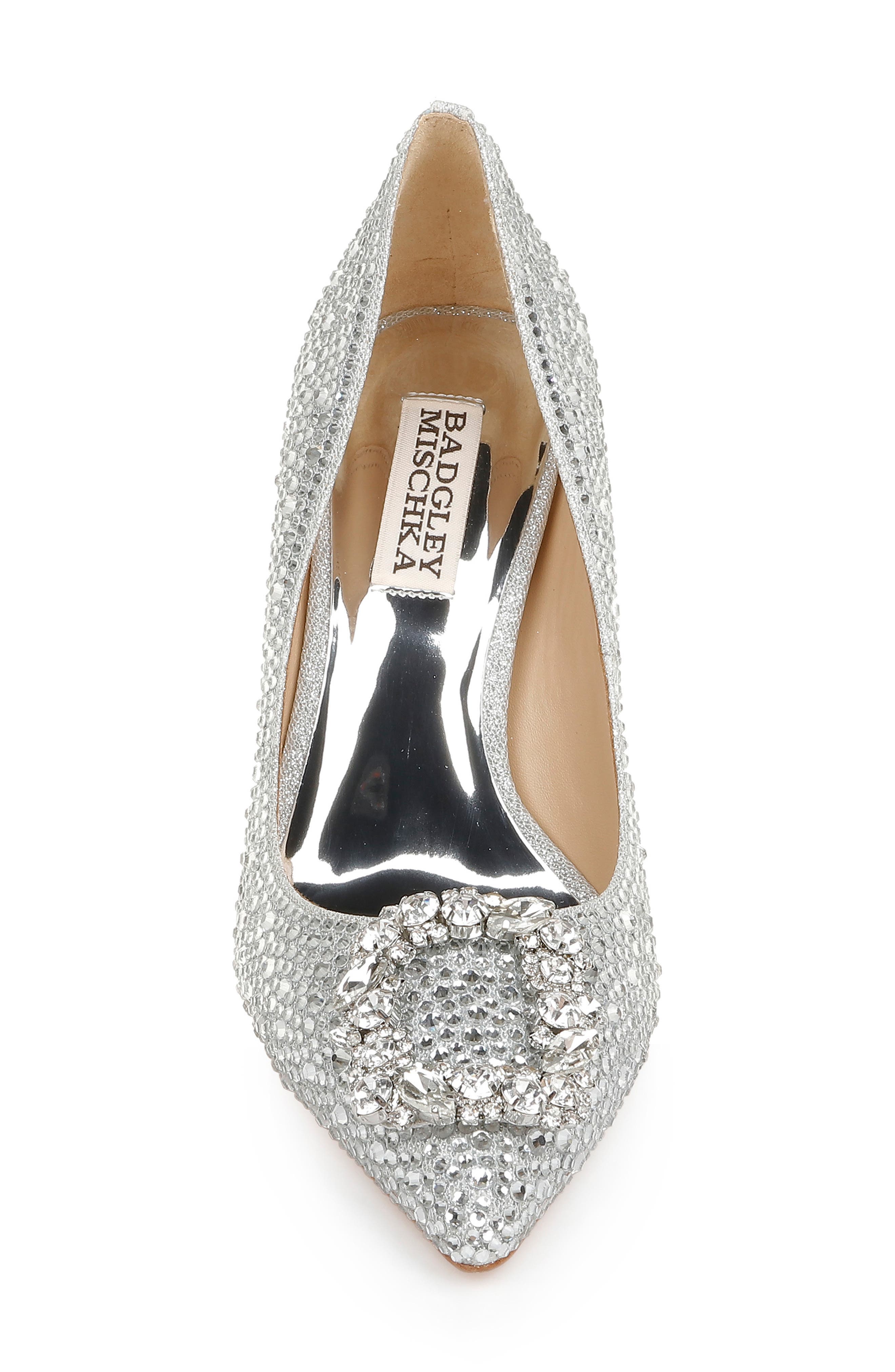 Cher II Pointed Toe Pump, Alternate, color, SILVER