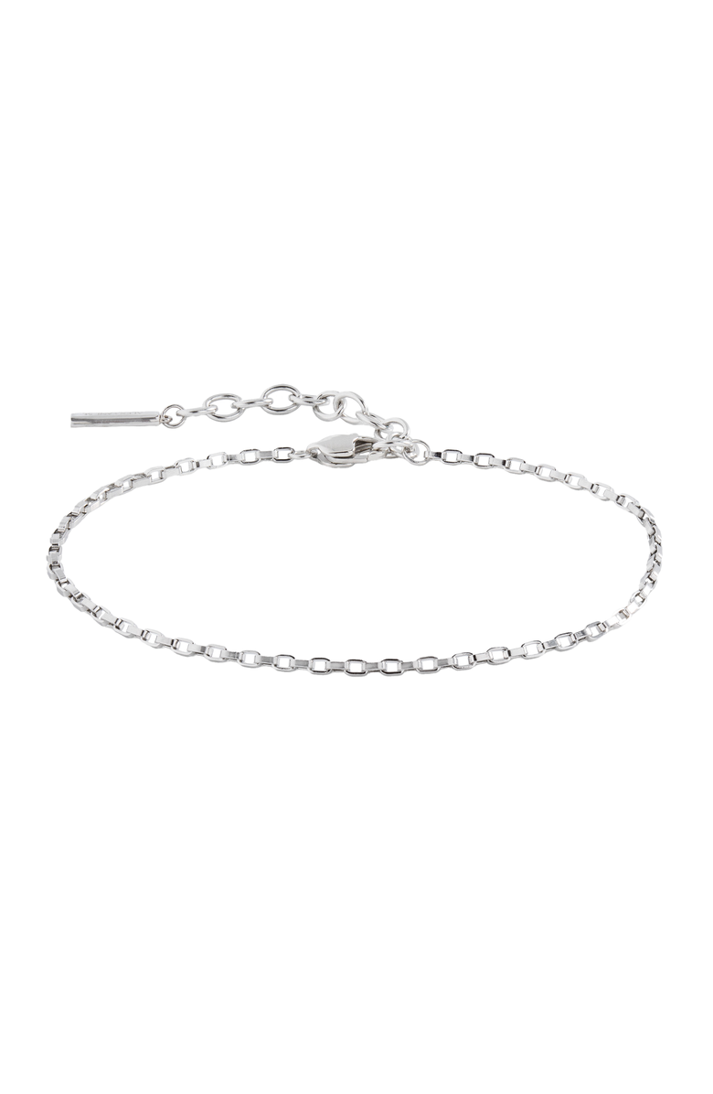 Alex and Ani Everyday Box Link Chain Bracelet, Main, color, Silver