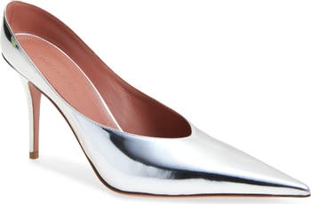 サンダル・ミュール AMINA MUADDI ANOK MULE SANDALS IN SATIN Anok 105 satin mules in brown - Amina Muaddi | Mytheresa