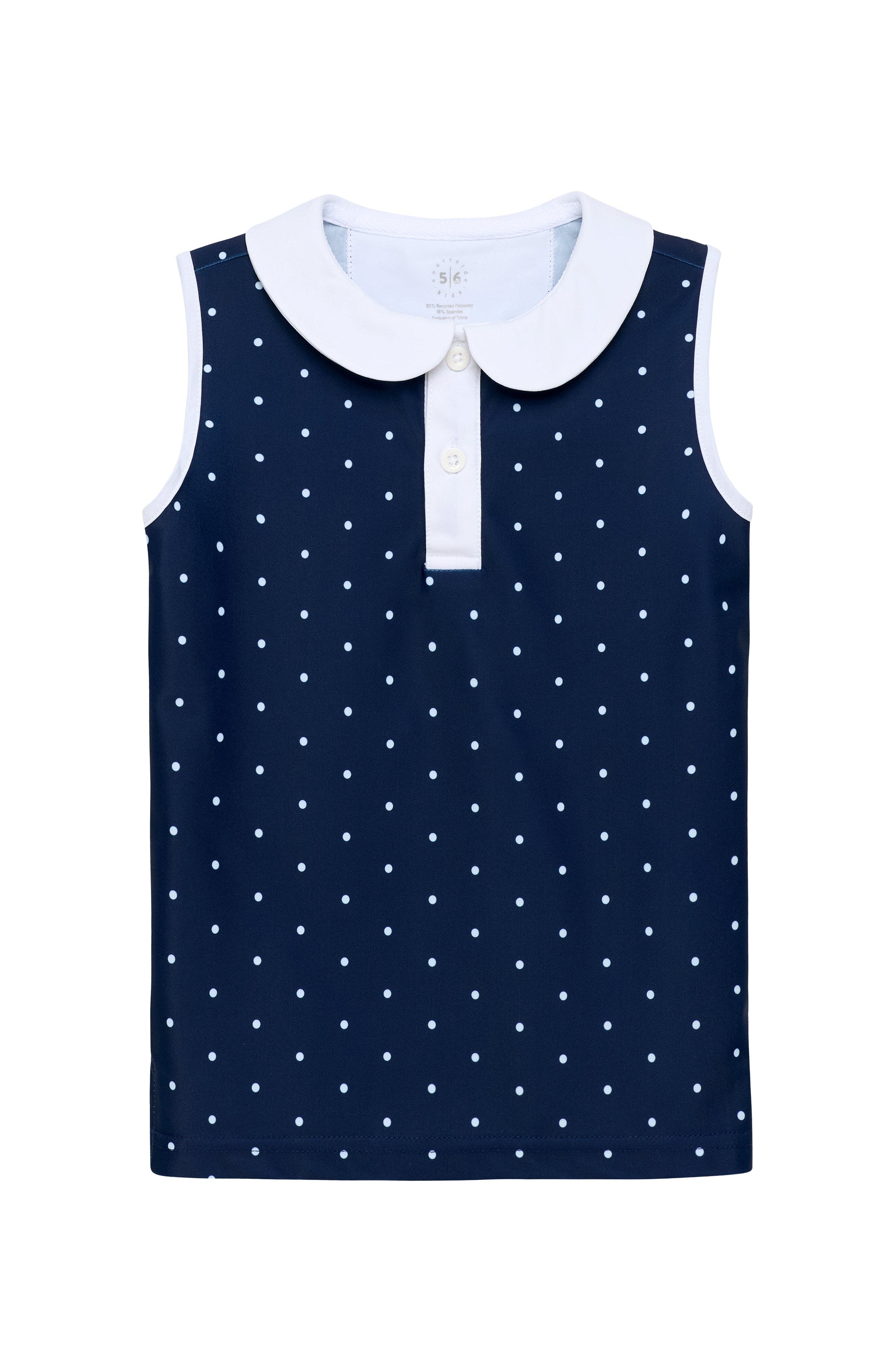 Navy Polka Dots