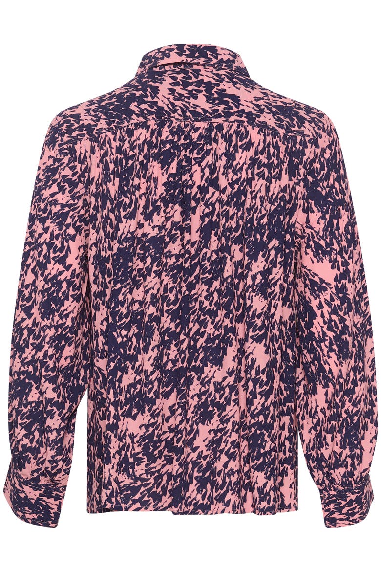 SLSylvia Printed Long Sleeve Shirt, Alternate, color, Blush Drop Print
