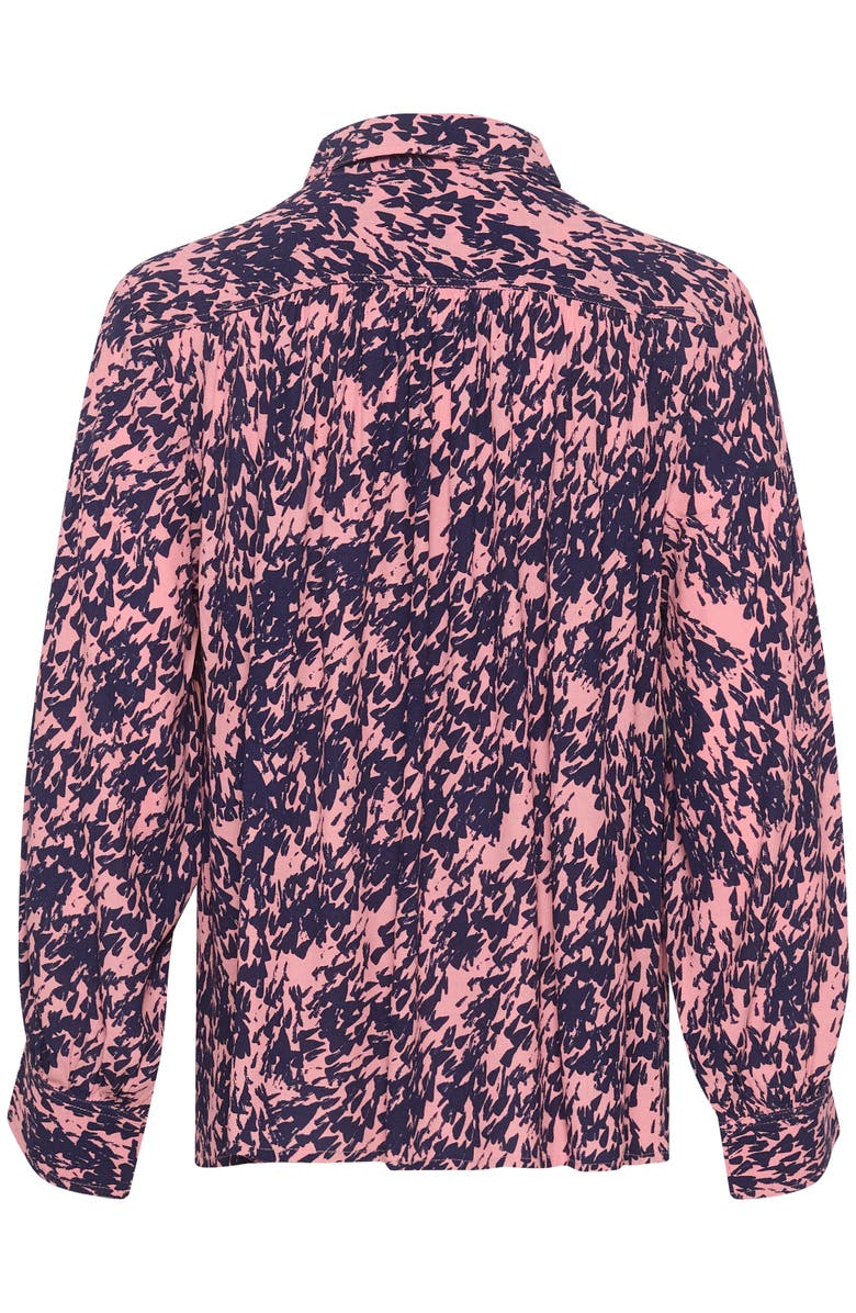 Soaked in Luxury SLSylvia Printed Long Sleeve Shirt, Alternate, color, Blush Drop Print