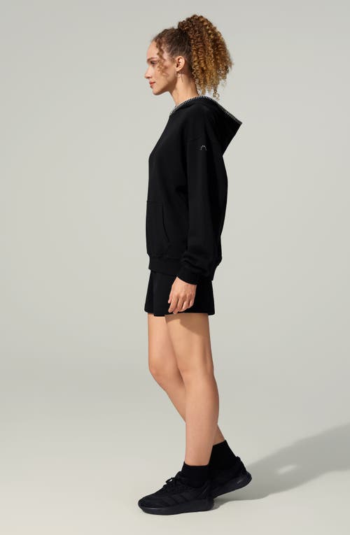 Lilysilk Seamflow Douceur Hoodie In Black