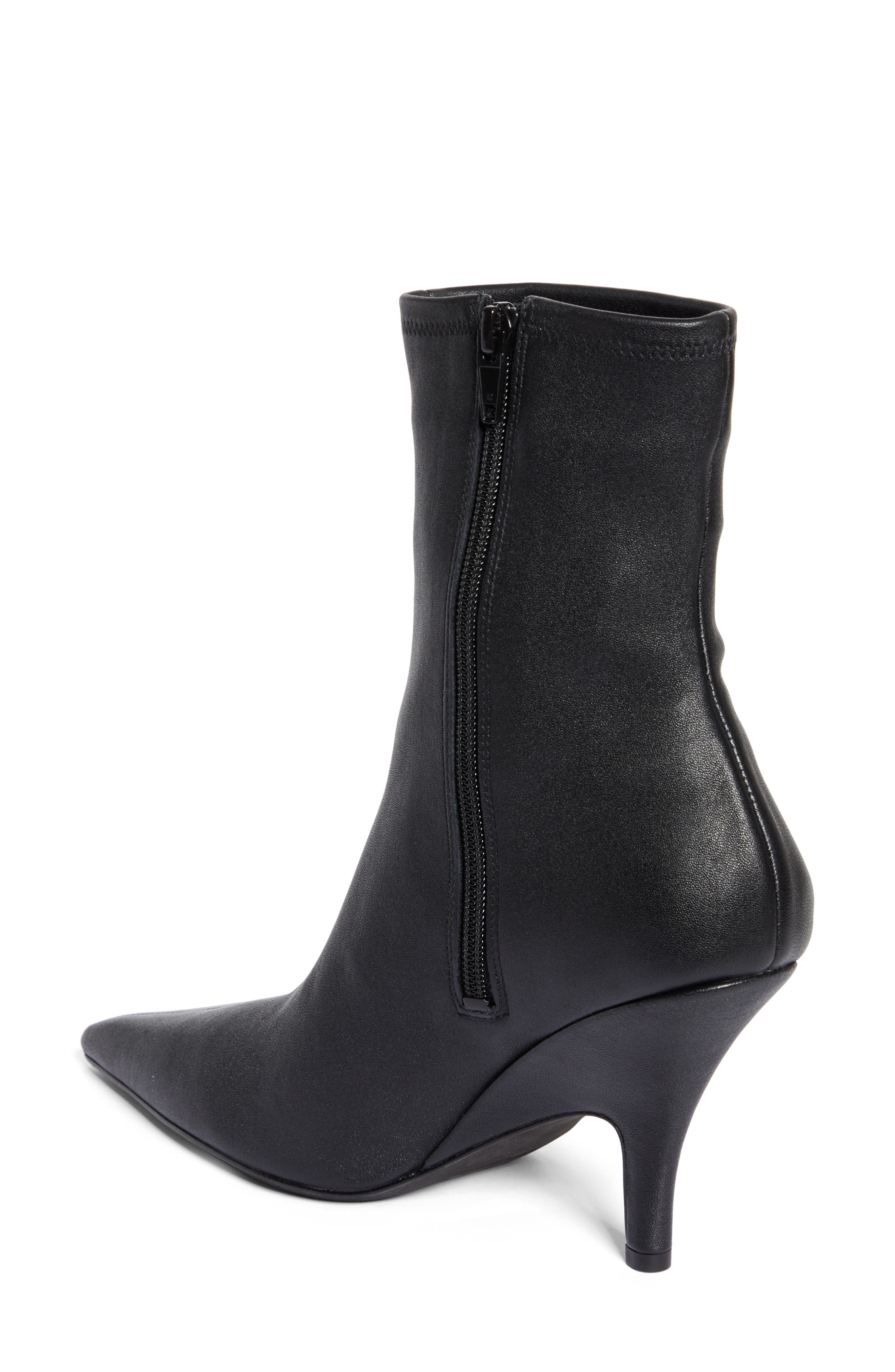 Alexander Wang Diablo Pointed Toe Sock Bootie, Alternate, color, 