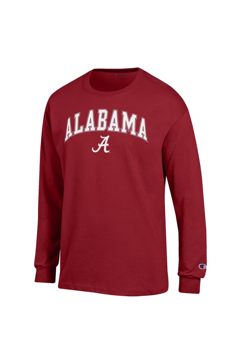 Champion Men's Champion Crimson Alabama Crimson Tide Arch Over Logo Long Sleeve T-Shirt, Alternate, color, Crimson