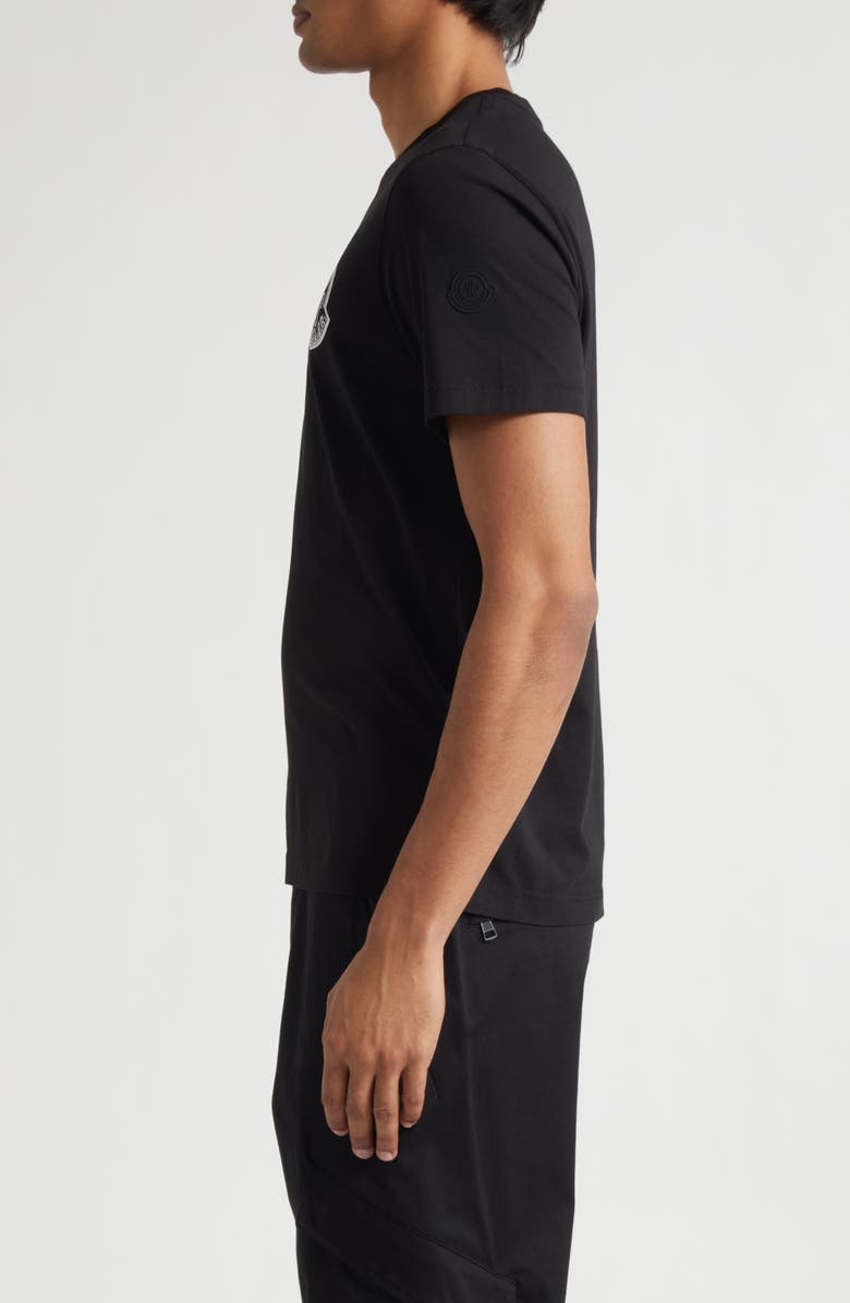 Moncler Logo Graphic T-Shirt, Alternate, color, Black