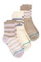 Sherbert Assorted 3-Pack Quarter Crew Socks