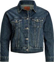 Lauren Ralph Lauren Crop Denim Trucker Jacket