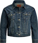 Lauren Ralph Lauren Crop Denim Trucker Jacket