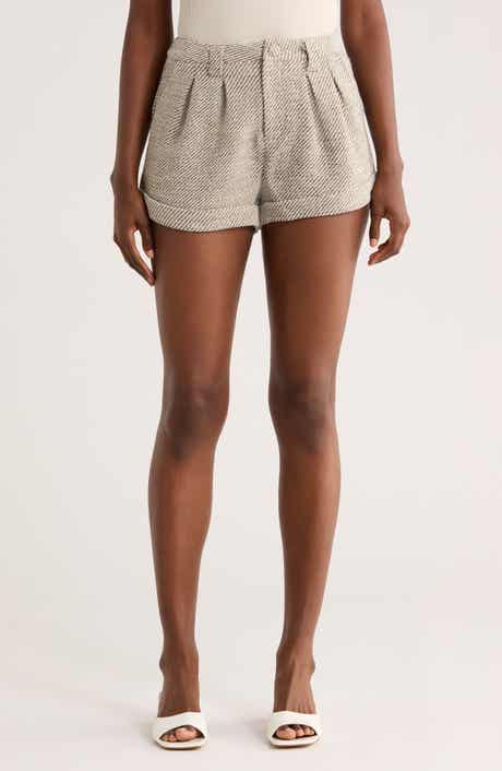 JACQUIE THE LABEL Gordes High Waist Tweed Shorts