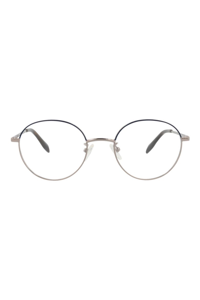 53mm Cat Eye Optical Glasses, Main, color, RUTHENIUM TRANSPARENT