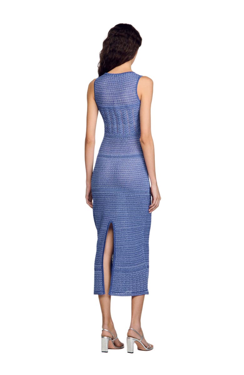 SANDRO Knit midi dress, Alternate, color,