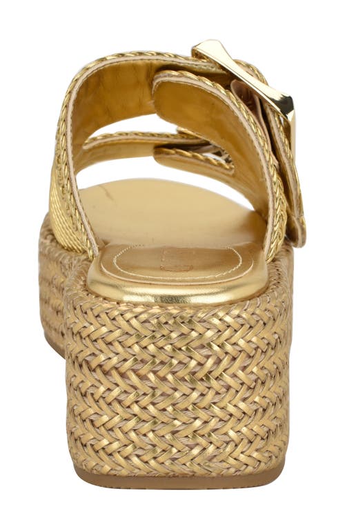 Guess Binks 2 Platform Sandal In Gold