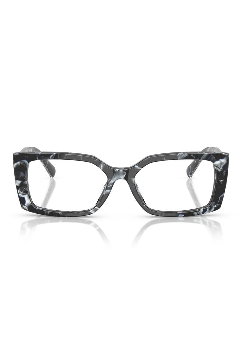 54mm Rectangular Optical Glasses, Main, color, HAVANA MADREPERLA / DEMO LENS