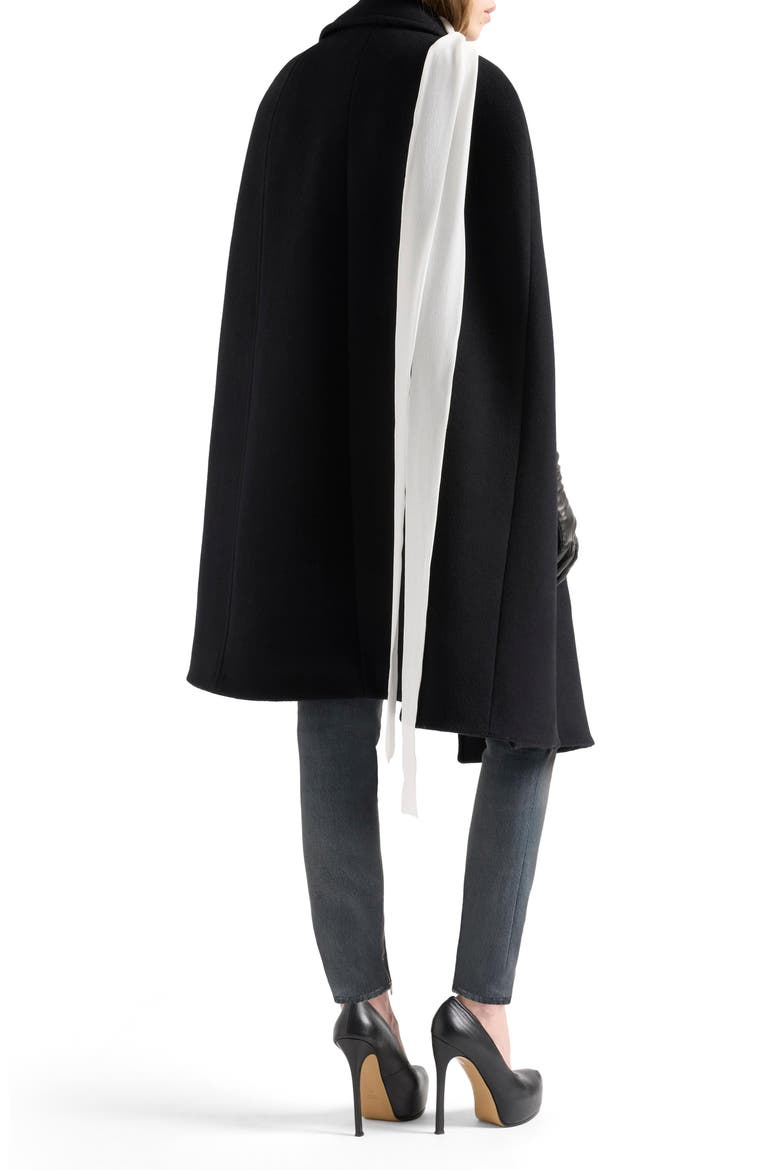 Double Breasted Wool Blend Cape, Alternate, color, WOOL BLEND SABL