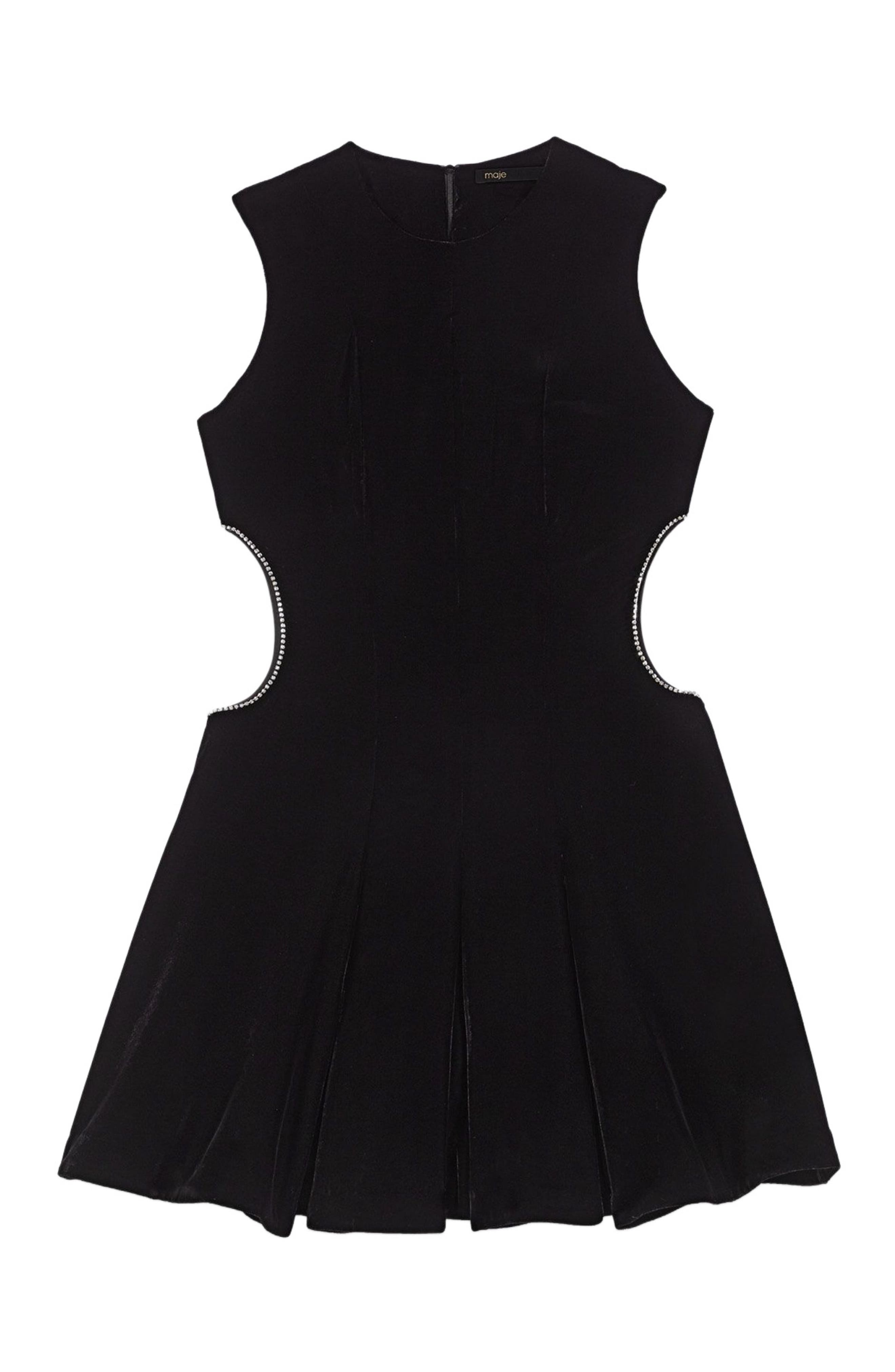Short velvet dress