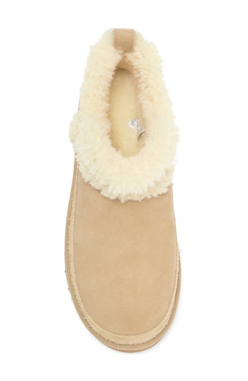 Ugg(r) Classic Ultra Mini Spillseam Genuine Shearling Bootie In Neutral