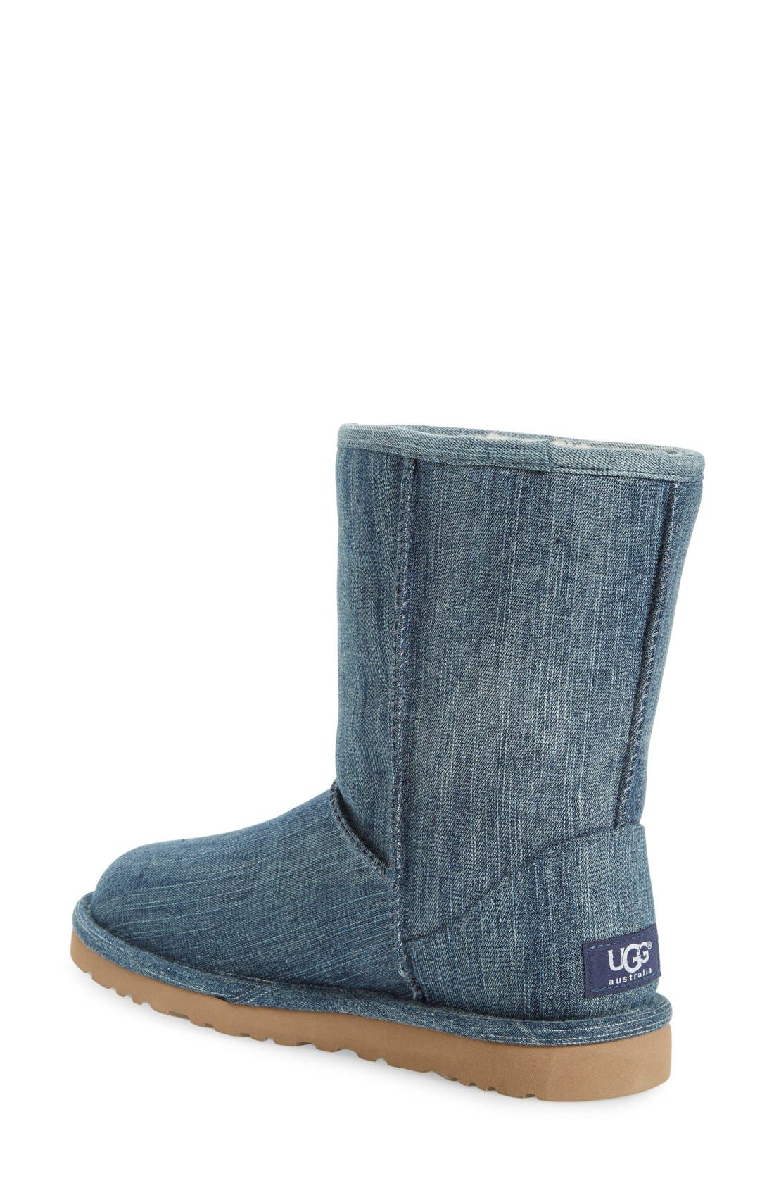 UGG<sup>®</sup> 'Classic Short' Denim Boot, Alternate, color, 